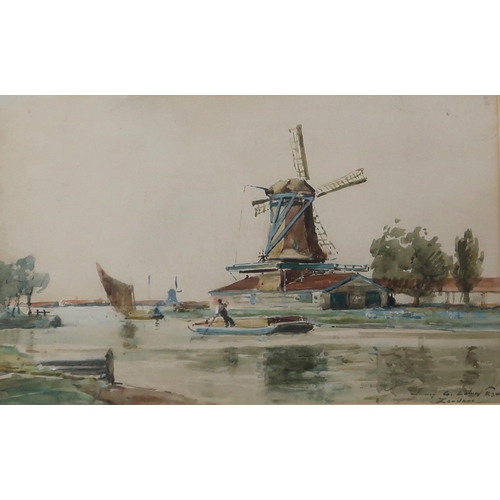 928 - JAMES GARDEN LAING RSW (SCOTTISH 1852-1915) ZAANDAM Watercolour, signed lower right, 16 x 26cm Toget... 