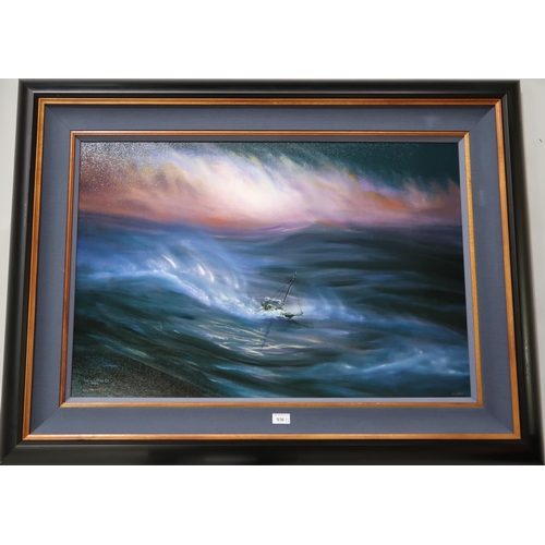 936 - ROBERT WYLAND (AMERICAN b.1956) THE STORM Lithograph, signed lower left, numbered 311/350,... 