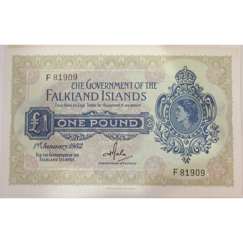 377 - Falkland Islands (British Overseas Territories) £1 Bank Notes E10051 19th May 1938 O... 