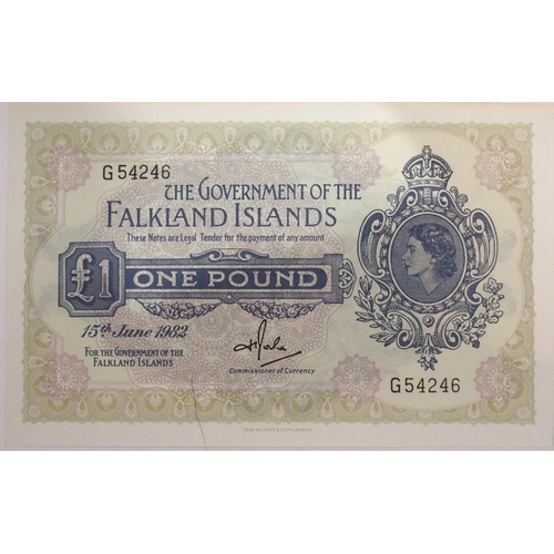 377 - Falkland Islands (British Overseas Territories) £1 Bank Notes E10051 19th May 1938 O... 