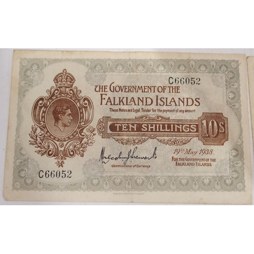 378 - Falkland Islands (British Overseas Territories) 50p Bank Notes D18321 25th September 1969, D285... 