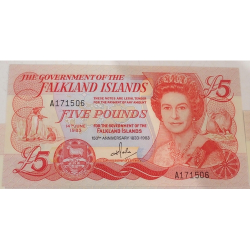 379 - Falkland Islands (British Overseas Territories) Elizabeth II, A171506 £5 14th June 1983, ... 