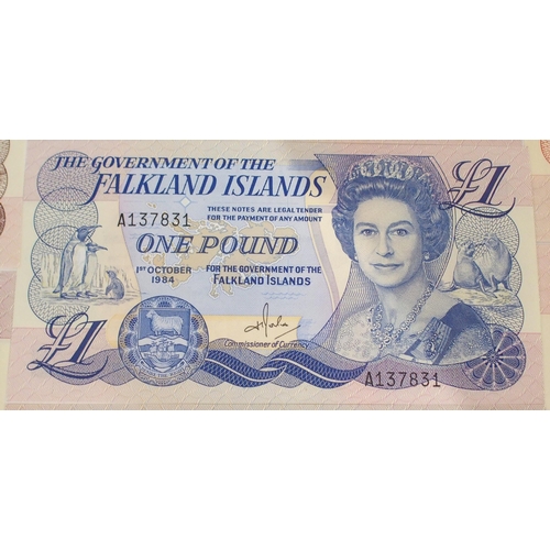 379 - Falkland Islands (British Overseas Territories) Elizabeth II, A171506 £5 14th June 1983, ... 