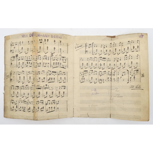 422 - A music manuscript titled 