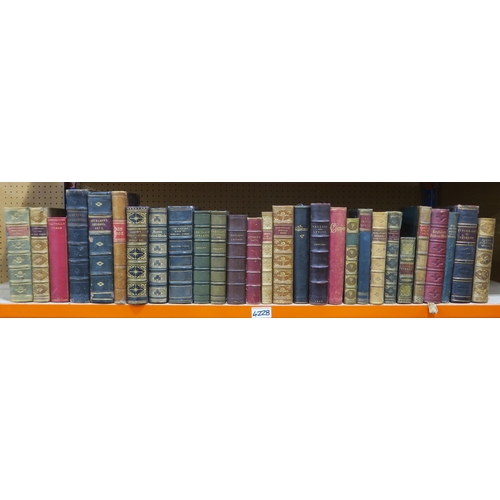 422B - BINDINGSA collection of attractively leatherbound volumes, to include Campbell's Poetical Works in f... 