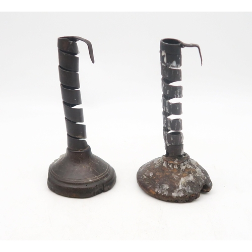 431 - A pair of 17th/18th century iron 