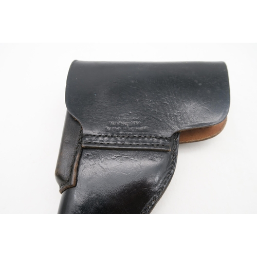 475 - A WW2 German Third Reich Luger holster, in black leather, stamped in large letters 