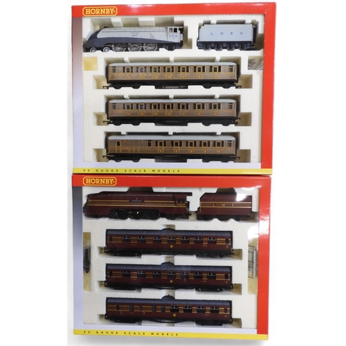 531 - Boxed Hornby 00-gauge R2199M The Coronation Scot and R2373M Silver Fox Train Packs (2)