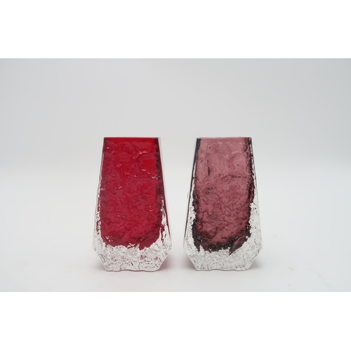 2207 - GEOFFREY BAXTER (BRITISH - 1922-1995) FOR WHITEFRIARS A group of textured bark Coffin vases in assor... 