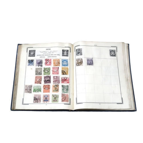 395 - Stanley Gibbons The Improved Stamp Album to include Great Britain 1/d red, 1/d lilac, Victoria 1/2 /... 