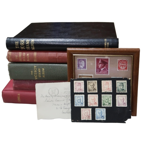 396 - Four albums of stamps to include worldwide stamp collections in The Strand Stamp Album, The Cosmos S... 