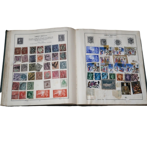 396 - Four albums of stamps to include worldwide stamp collections in The Strand Stamp Album, The Cosmos S... 