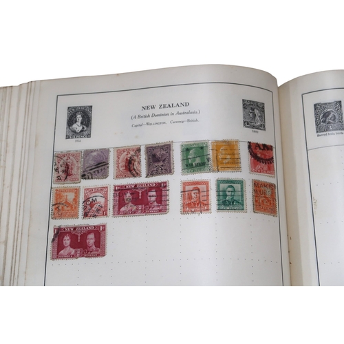 396 - Four albums of stamps to include worldwide stamp collections in The Strand Stamp Album, The Cosmos S... 