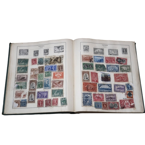 396 - Four albums of stamps to include worldwide stamp collections in The Strand Stamp Album, The Cosmos S... 