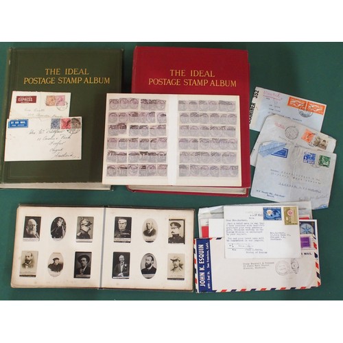 397 - A lot comprising Stanley Gibbons The Ideal Postage Stamp Album Volume 1 and Volume 2 with Great Brit... 