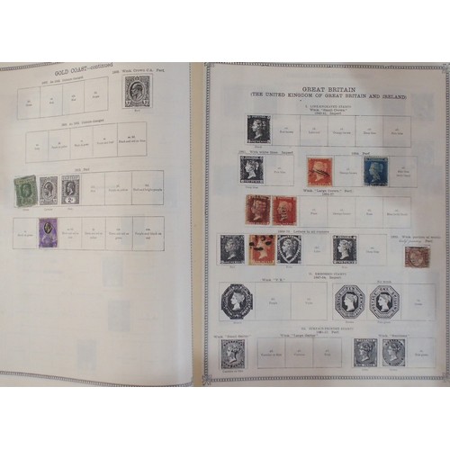 397 - A lot comprising Stanley Gibbons The Ideal Postage Stamp Album Volume 1 and Volume 2 with Great Brit... 