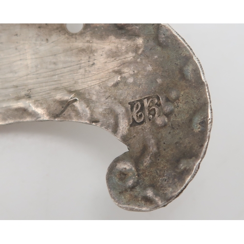 2525 - HESTER BATEMAN; A George III silver decanter label,London, maker's mark stamped twice, for Old Hock,... 