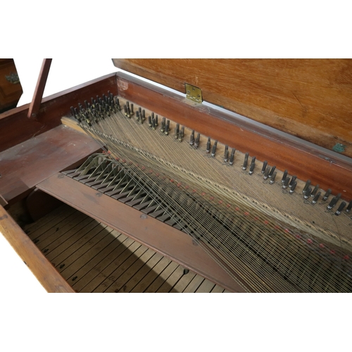 2007 - AN 18TH CENTURY JOHN BROADWOOD & SON, LONDON 1797 WALNUT CASED HARPSICHORD with hinged top conce... 