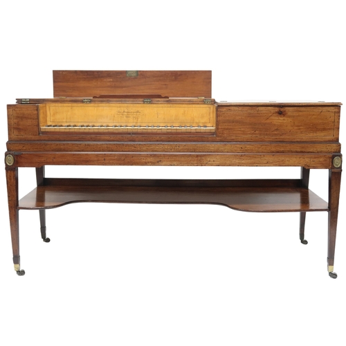 2007 - AN 18TH CENTURY JOHN BROADWOOD & SON, LONDON 1797 WALNUT CASED HARPSICHORD with hinged top conce... 