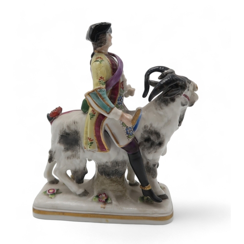 2253 - A PAIR OF FIGURES OF THE WELSH TAILOR AND WIFEafter Meissen examples of Count Bruhl's own tailor, ea... 