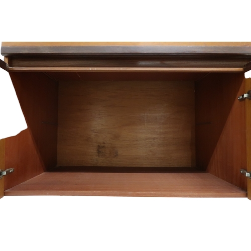 2076 - A MID 20TH CENTURY G PLAN SIDEBOARD with two long drawers over four cabinet doors on later hair... 