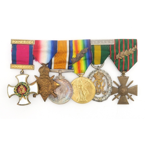 2615 - A WW1 DISTINGUISHED SERVICE ORDER (D.S.O.) MEDAL GROUP OF SIX AWARDED TO COLONEL CHARLES EDMONSTOUNE... 