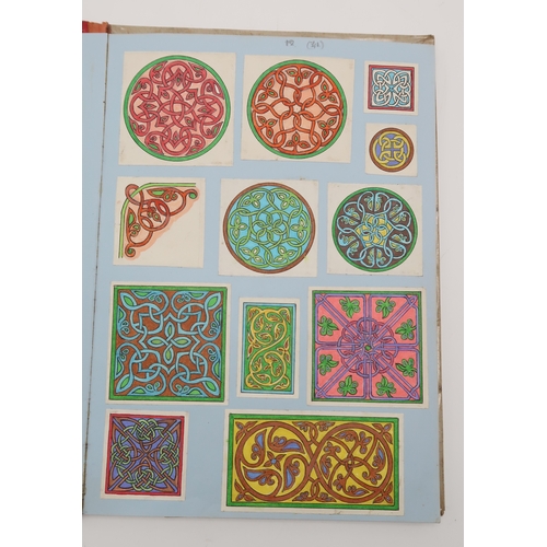 2248 - IAN McCORMICK, IONACeltic Art Knotwork Designs and Vine Leaf, a collection of hand drawn and coloure... 