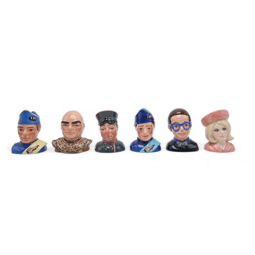 2273 - A SET OF SIX BESWICK THUNDERBIRDS LIMITED EDITION BUSTSmodelled by William K. Harper, comprising Lad... 