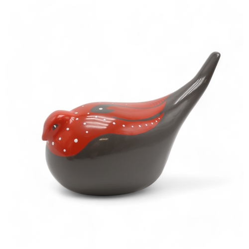 2276 - COLIN MELBOURNE FOR BESWICK A 1950's Dove, model number 1413, glazed in shades of charcoal grey, red... 