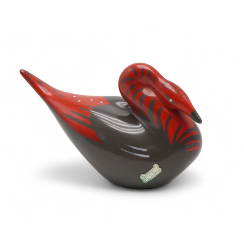 2277 - COLIN MELBOURNE FOR BESWICK A 1950's Goose, model number 1471, glazed in shades of charcoal grey, re... 