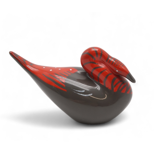 2278 - COLIN MELBOURNE FOR BESWICK A 1950's Goose, model number 1471, glazed in shades of charcoal grey, re... 