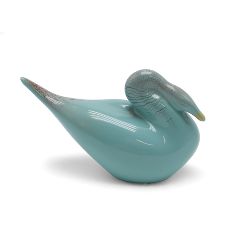 2279 - COLIN MELBOURNE FOR BESWICK A 1950's Goose, model number 1471, glazed turquoise with detailing, unsi... 