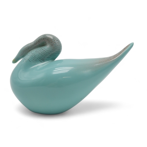 2279 - COLIN MELBOURNE FOR BESWICK A 1950's Goose, model number 1471, glazed turquoise with detailing, unsi... 