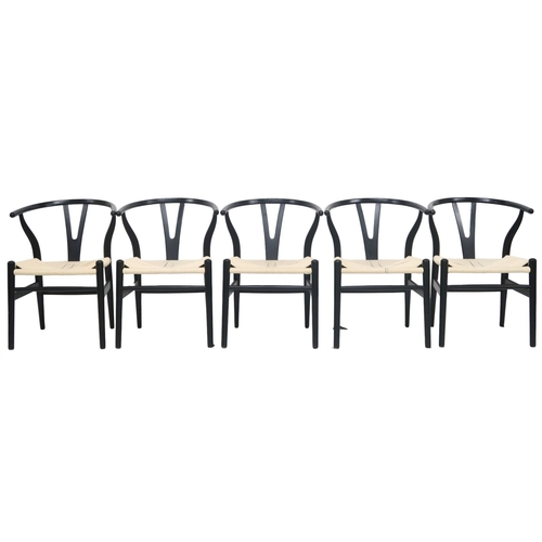 2086 - A SET OF TEN CONTEMPORARY AFTER HANS J WEGNER FOR CARL HANSEN & SOHN, DENMARK, CH24 