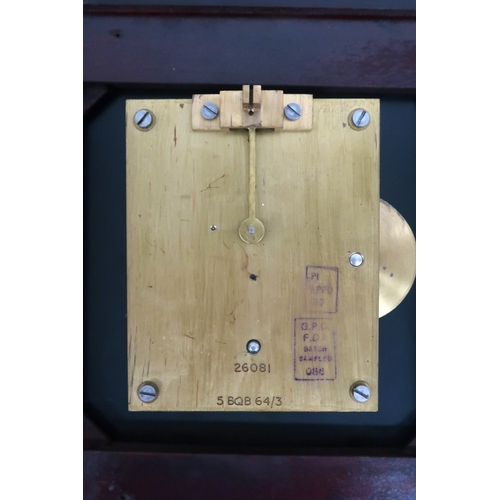 2025 - A 20TH CENTURY MAHOGANY CASED G.P.O. POST OFFICE FUSEE WALL CLOCK with white painted dial bearing Ro... 