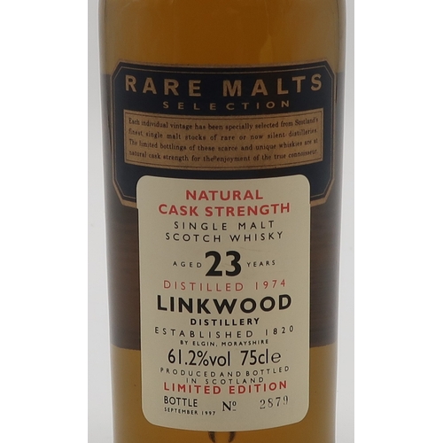 2695A - LINKWOOD 1974 23 YEAR OLD RARE MALTS  Speyside Natural Cask Strength Single Malt Whisky Bottled Sept... 