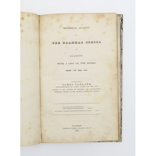 2687 - GLASGOW ANTIQUARIANSwan, Joseph (illus.) Select Views of Glasgow and Its EnvironsFrom Drawings by by... 