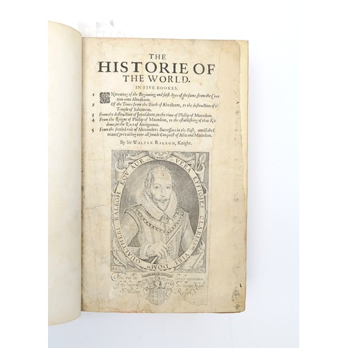 2688 - RALEIGH, SIR WALTER THE HISTORIE OF THE WORLD IN FIVE BOOKESPrinted for G. Latham and R. Young, Lond... 