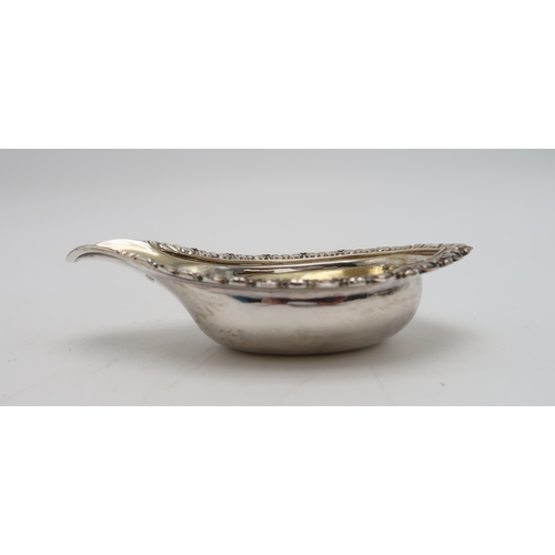 2533 - A GEORGE III SILVER PAP BOAT by Rebecca Emes & Edward Barnard I, London 1818, of typical form, w... 