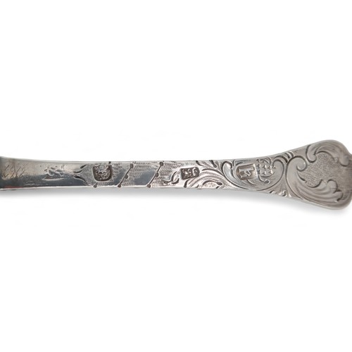 2542 - A WILLIAM AND MARY SILVER 'TREFID' SPOONLondon 1687, later berried and engraved with scrolling folia... 