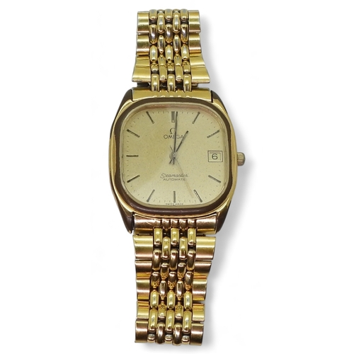 【アンティーク】OMEGA Seamaster Gold Vintage 14k Gold Cap OMEGA SEAMASTER Automatic Watch DAY