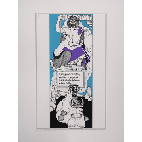 2975 - ALASDAIR GRAY (SCOTTISH 1934-2019)THE SCOTS HIPPO 4Screenprint, signed inscribed dated 2007 numbered... 