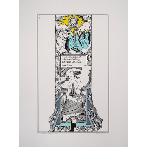 2976 - ALASDAIR GRAY (SCOTTISH 1934-2019)THE SCOTS HIPPO 7Screenprint, signed inscribed dated 2007 numbered... 