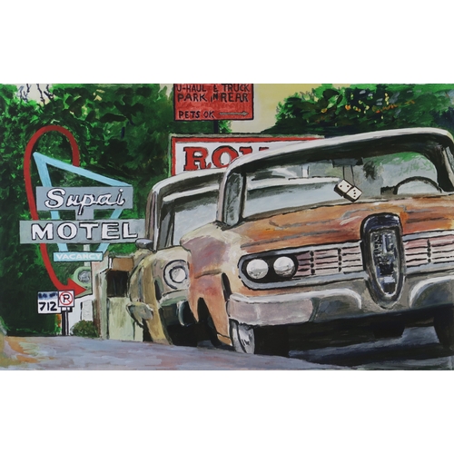 2986 - AFTER BOB DYLAN (AMERICAN B.1941)CLASSIC CAR SHOW CLEVELAND OH. (2016)Giclee, signed in pencil, numb... 