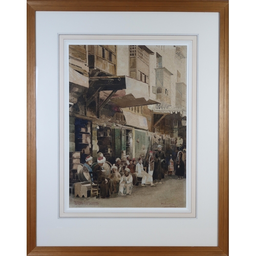 3000 - JOHN KEPPIE (SCOTTISH 1862-1945)STREET IN CAIROWatercolour, signed lower right, dated May 1916, 64 x... 