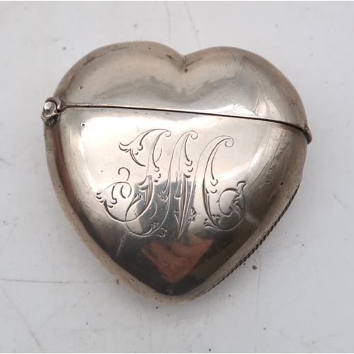 254 - A late Victorian silver tea infuser by Arthur Willmore Pennington, Birmingham 1897, a heart-shaped v... 