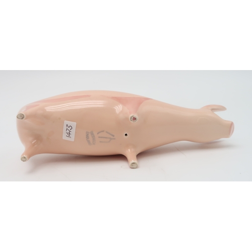 2287 - COLIN MELBOURNE FOR BESWICKA 1950's model of a pig, model 1473 in two tone pink colourway, with styl... 