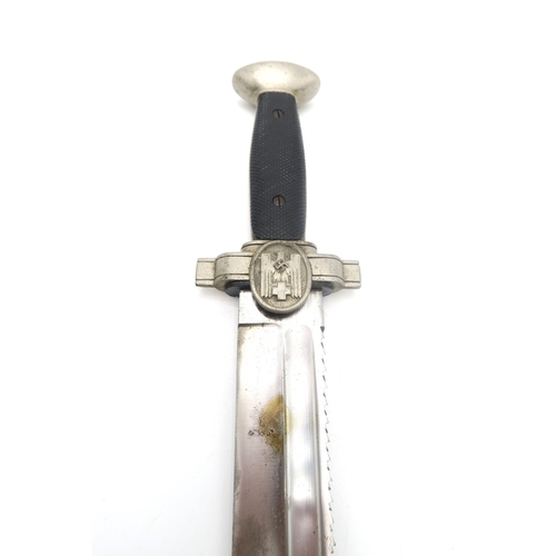 2617 - A WW2 GERMAN THIRD REICH RED CROSS (DRK) DAGGER OR HEWERWith fullered sawback blade measuring approx... 