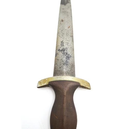 2621 - A WW2 GERMAN THIRD REICH SA DAGGER BY C. GUSTAV SPITZER, SOLINGENThe approx. 22cm blade etched 