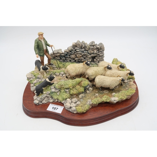 107 - A Border Fine Arts group The Crossing, model No. B0013 by Ray Ayres, limited edition 567/1750, on wo... 